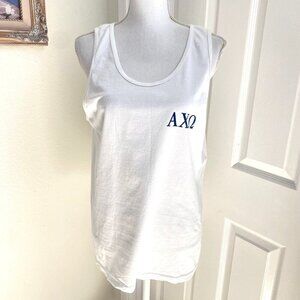 AXO Alpha Chi Omega Sorority Carnation Ball Tank Size Medium Greek Life. B40